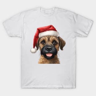 border terrier christmas T-Shirt